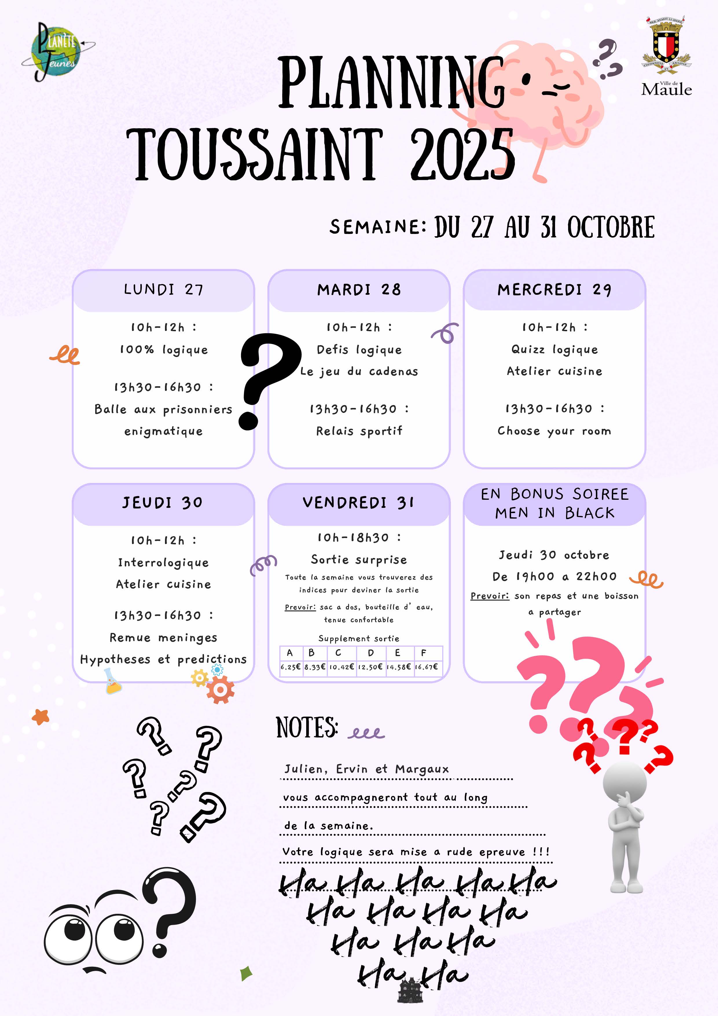 Planning Toussaint 2025 Page 2