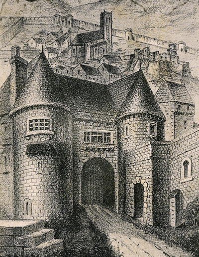  Porte saint-Vincent telle que l’a imaginée Emile Réaux
