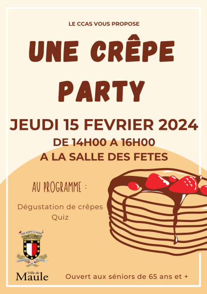 Fête_de_la_Chandeleur_beige_et_marron_Affiche